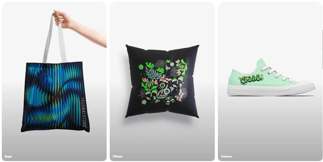 Aplicatii DTF pe accesorii textile perne genti si incaltaminte personalizata