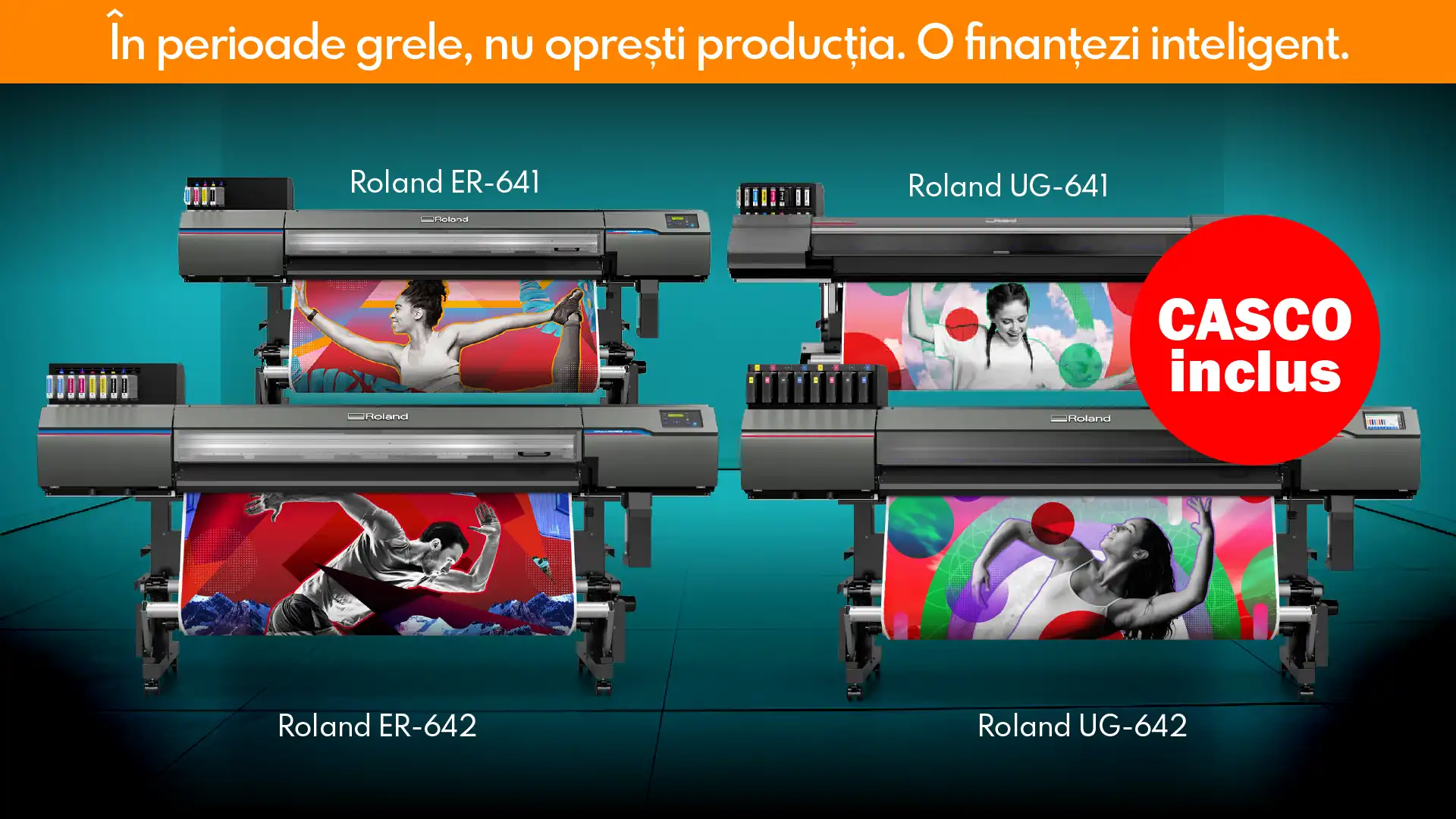 Imprimantă Roland în rate – finanțare 23 euro pe zi cu Casco inclus în România