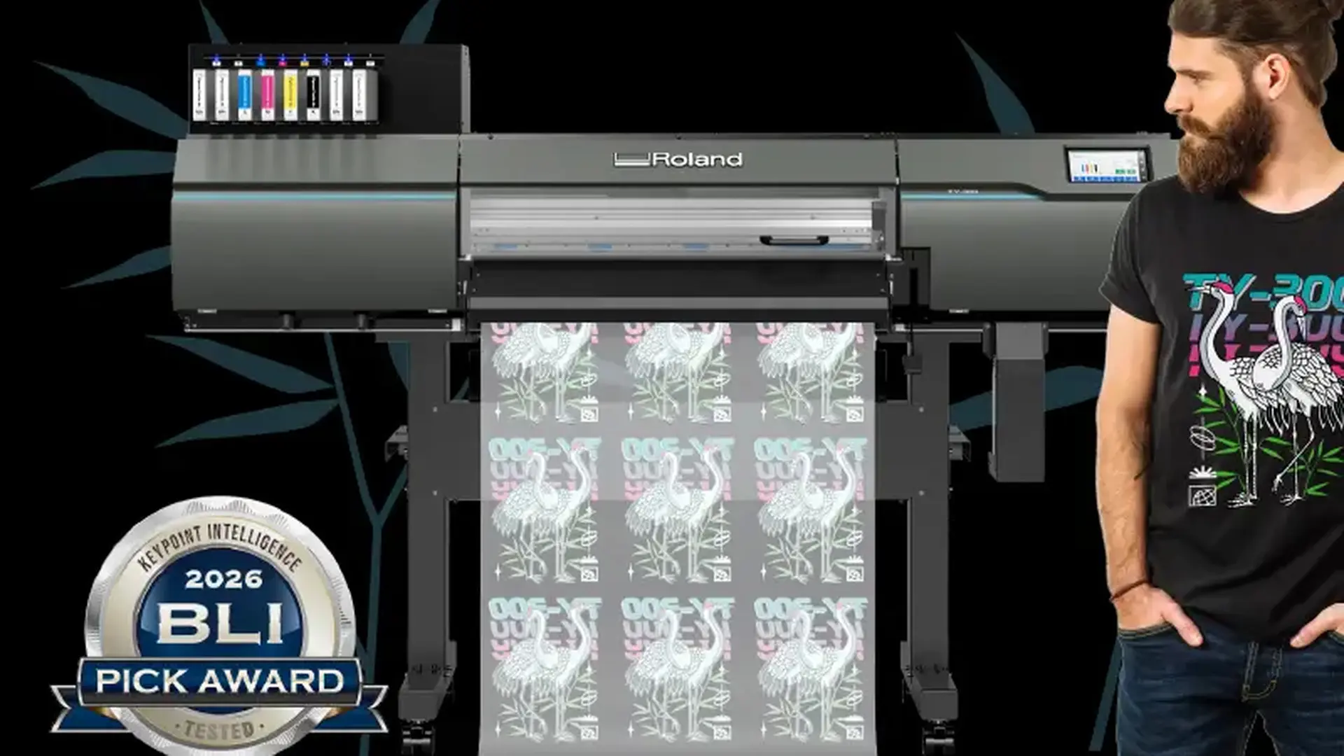 Roland TY-300 imprimanta DTF premiata BLI 2026 Keypoint Intelligence