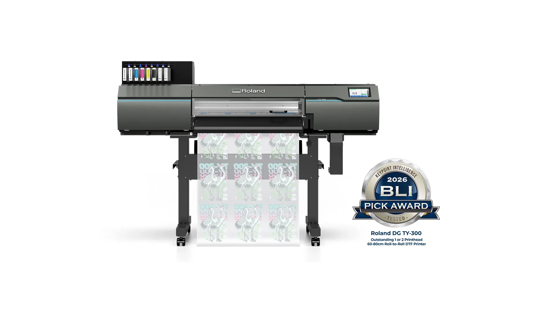 Roland TY-300 imprimanta DTF premiata BLI 2026 Keypoint Intelligence