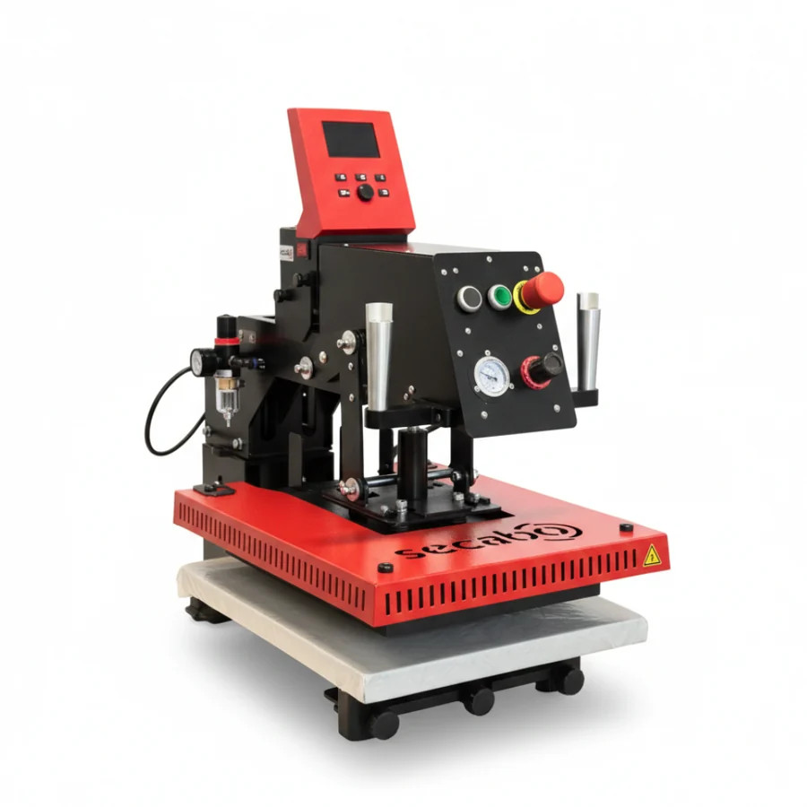 Presă termică pneumatică Secabo TPS7 SMART cu suprafață de lucru de 40 pe 50 cm