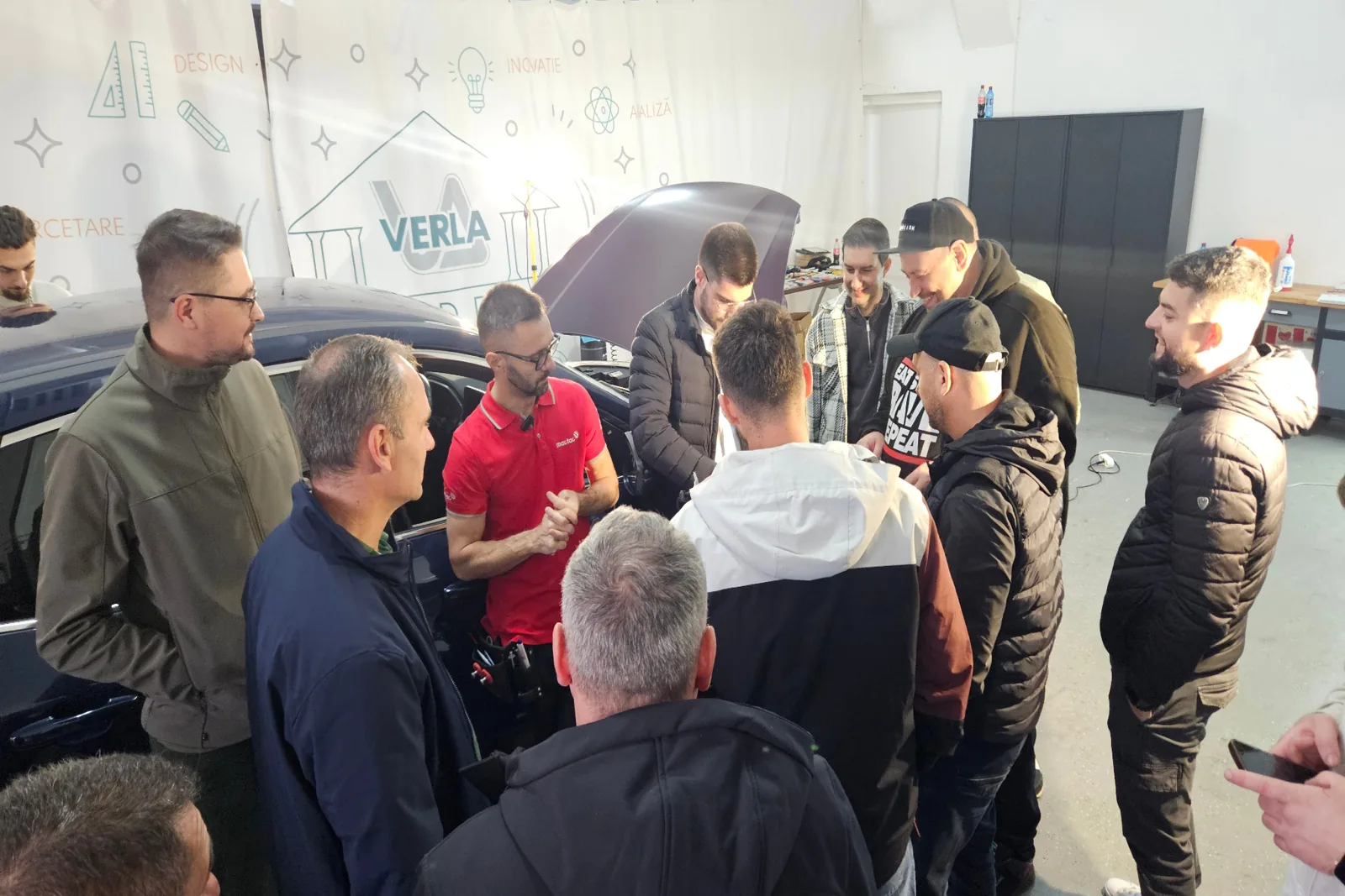 Workshop colantări auto Verla × Vasile Lomanar București 14 noiembrie 2025 – feedback direct și sesiune Q&A cu participanții