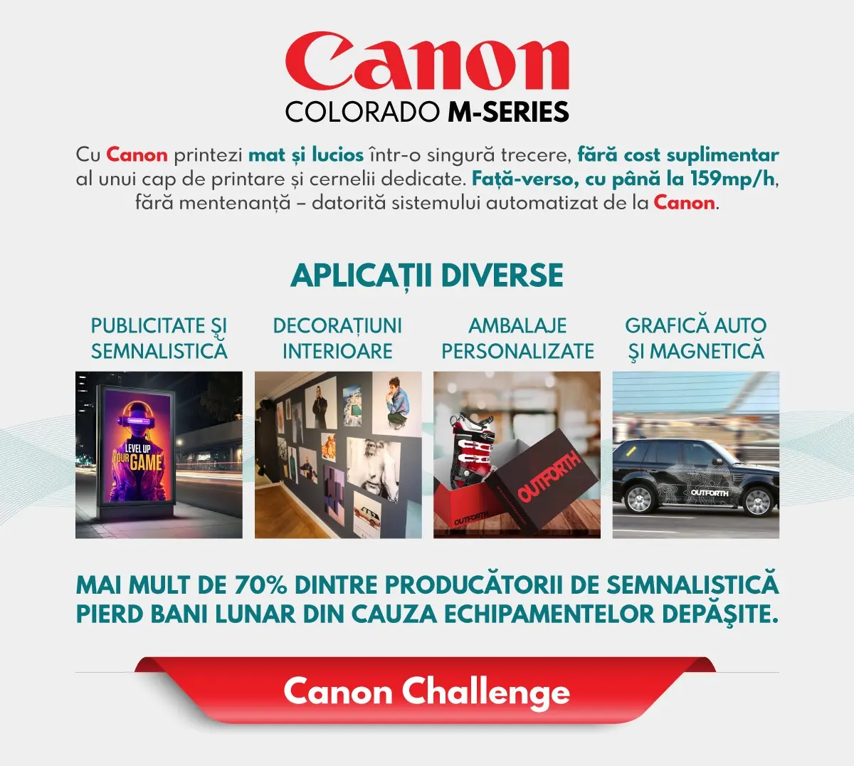 Argumente Canon Colorado M-Series: beneficii și aplicații