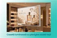 Caseta luminoasa cu plexiglas dubla fata
