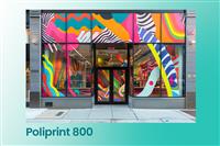 PoliPrint 800 folie alba lucioasa adeziv permanent transparent