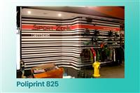 PoliPrint 825 folie alba mata adeziv permanent gri