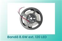 Banda LED 8.6W/m 120 LED/m 12V interior